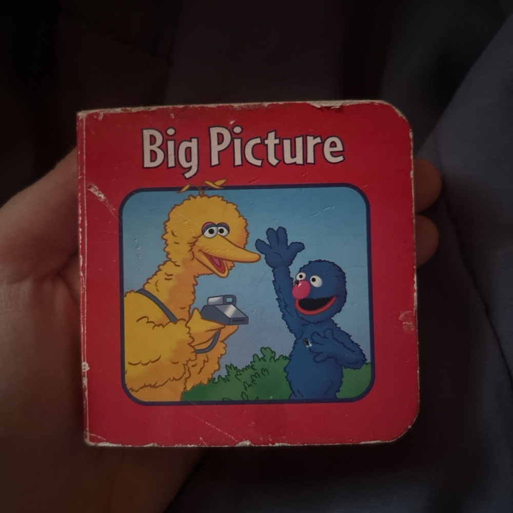 Sesame Street Big Picture Board Book - Red, Yellow, Blue